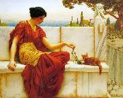 John William Godward The Tease Germany oil painting reproduction